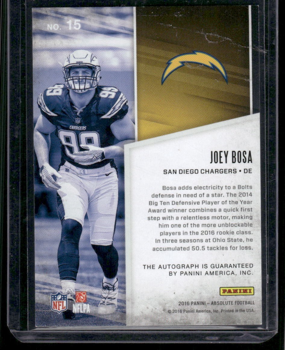 2016 Panini Absolute Joey Bosa Rookie Auto /99 #15