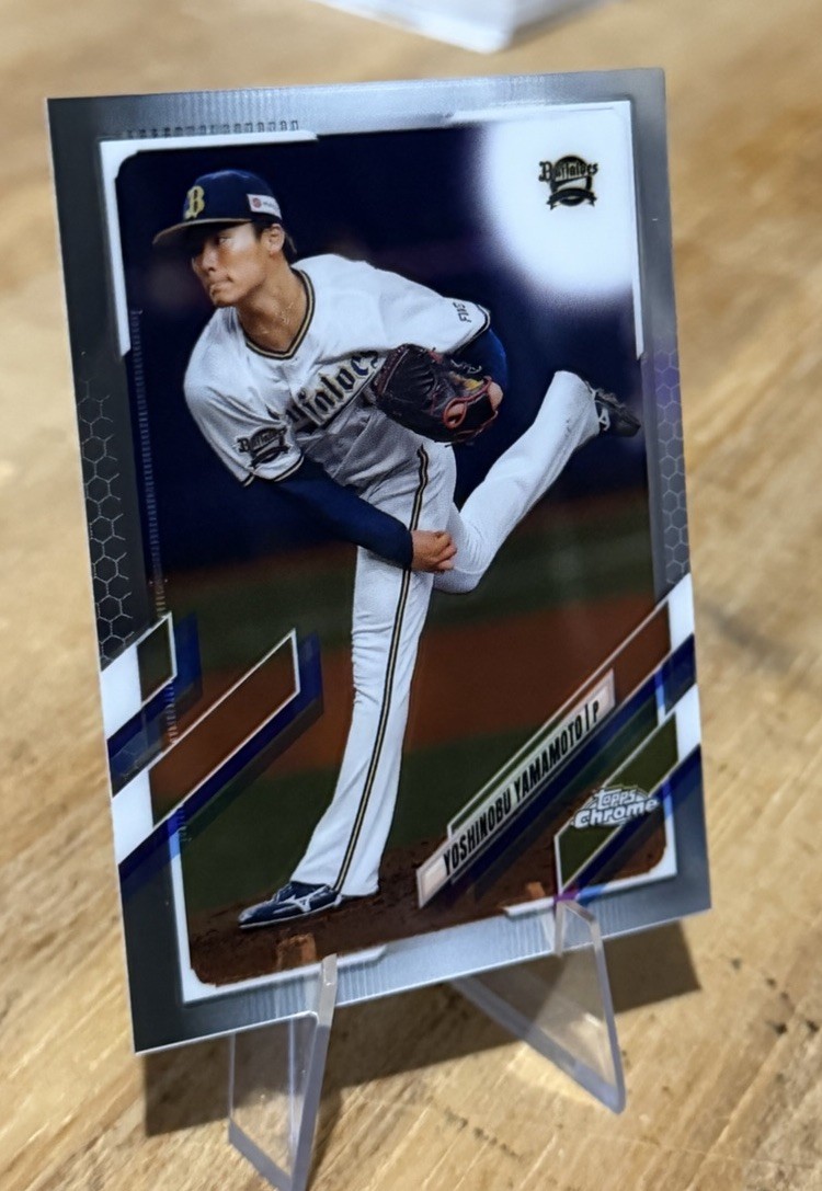 Yoshinobu Yamamoto 2021 Topps CHROME Nippon Baseball NPB Orix Buffaloes