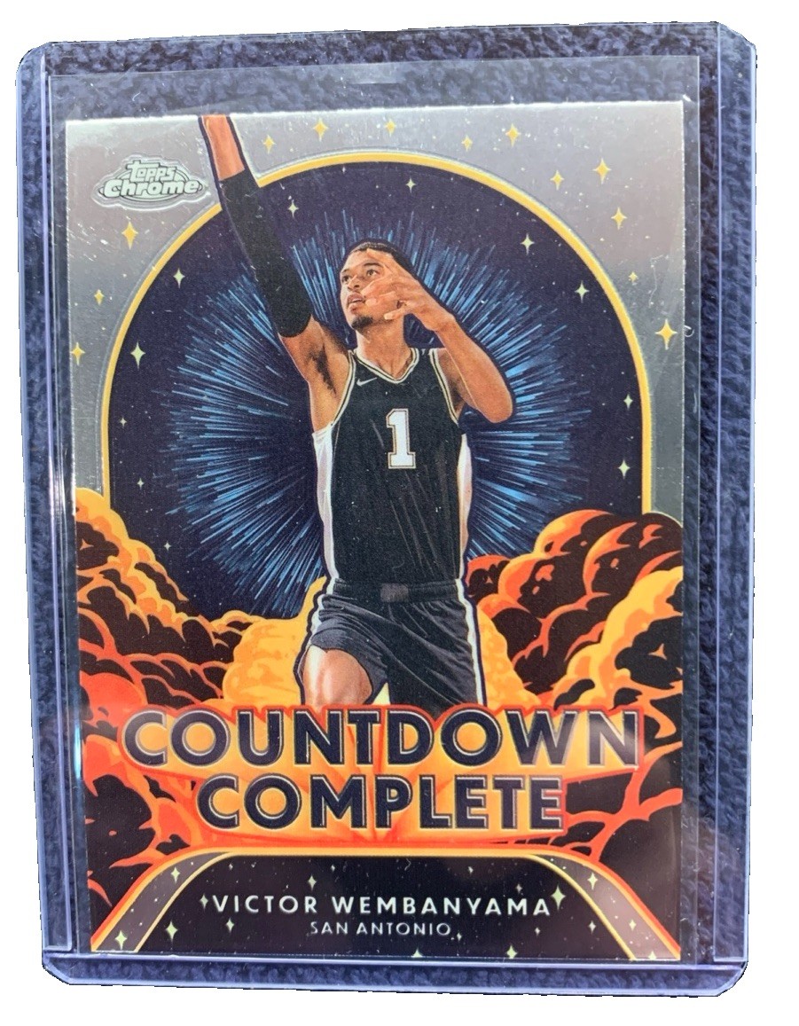 2024-25 Topps Chrome Victor Wembanyama Countdown Complete #CC-1 Spurs Wemby