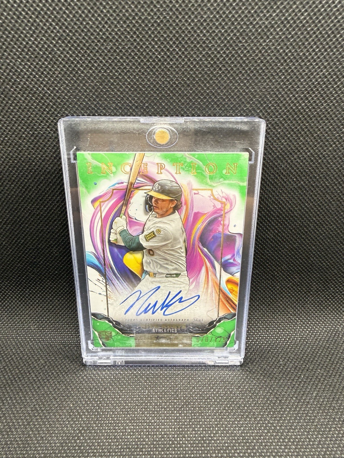 2025 topps inception Nick Kurtz rc auto /125 green color match RESA-NKU