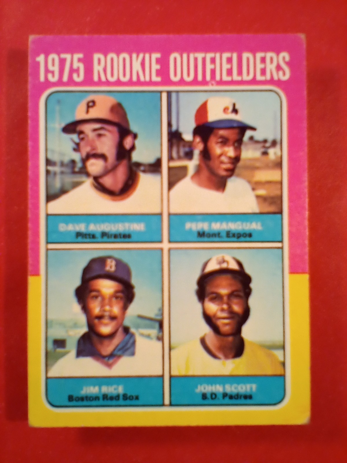 1975 TOPPS HI# 616 JIM RICE RC ‘HOF’ BOSTON RED SOX