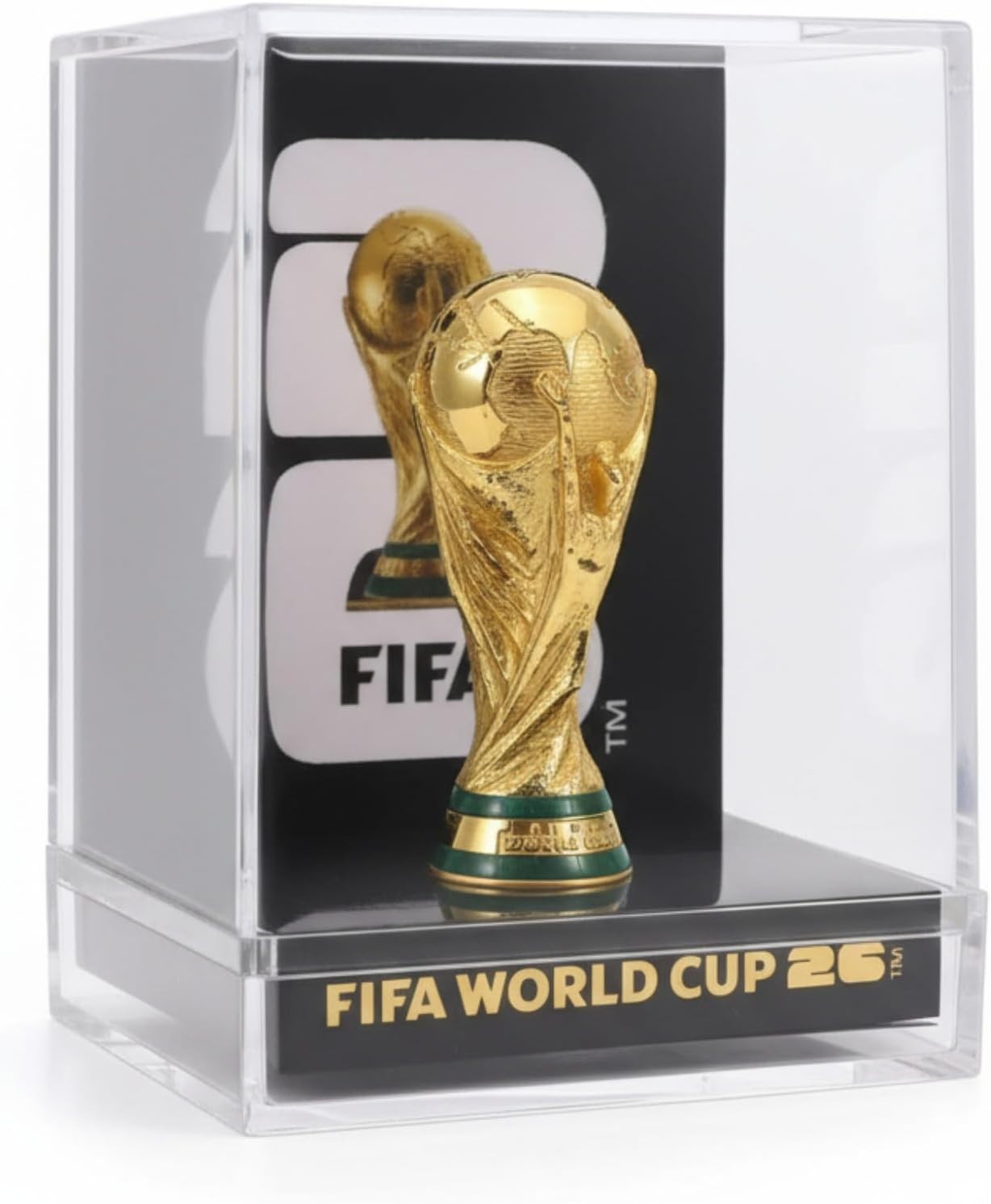 Official FIFA World Cup 2026 Trophy Replica 3in Acrylic Display Case
