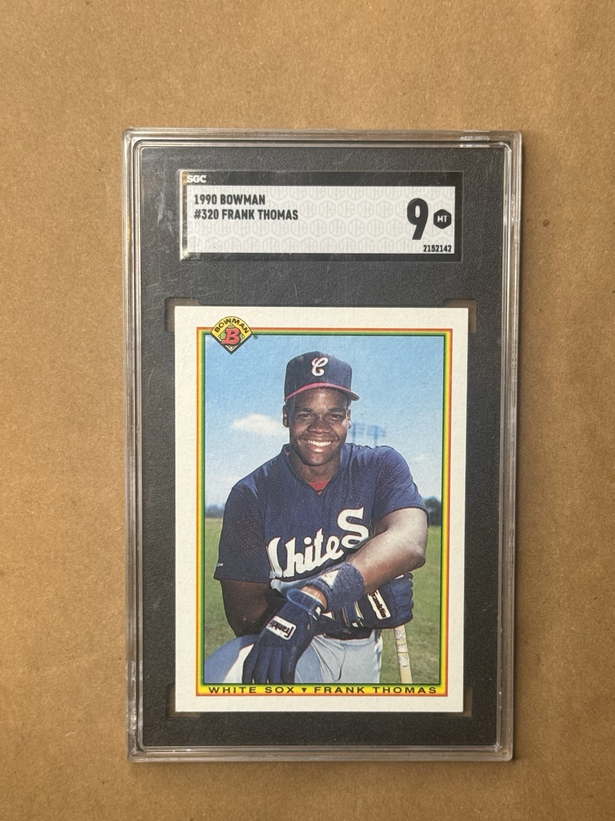 1990 Bowman Frank Thomas Rookie #320 SGC 9