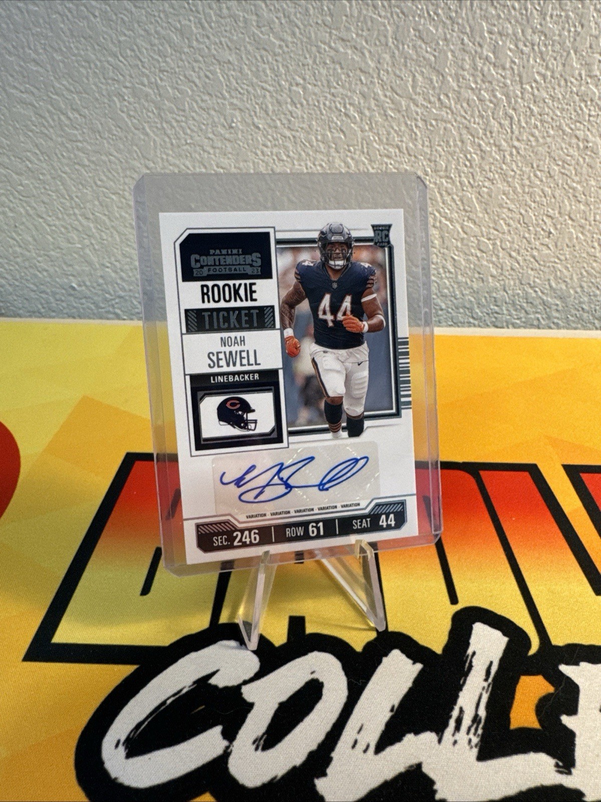 2023 Panini Contenders Optic – Rookie Ticket Autographs Noah Sewell #191