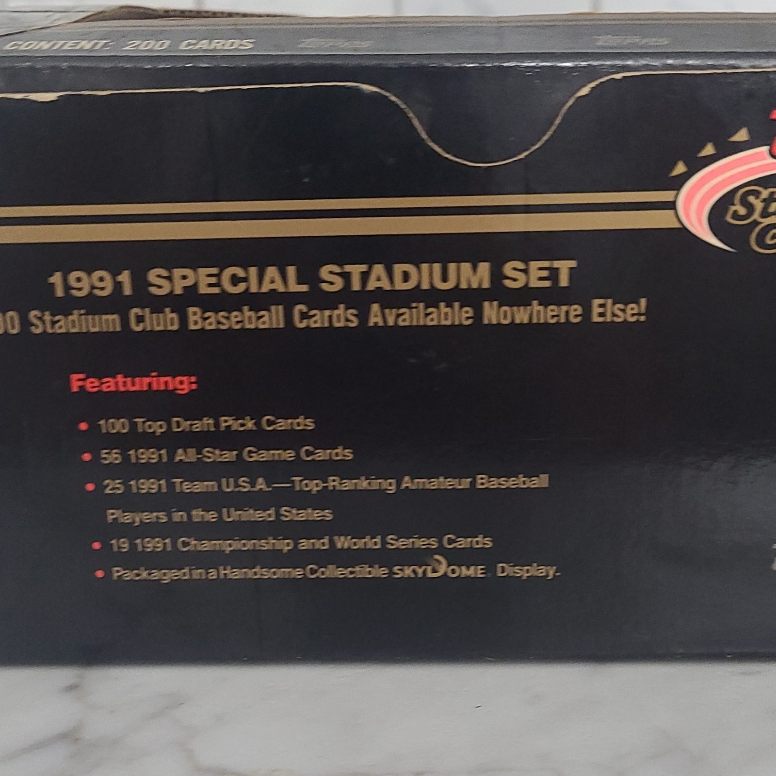 Topps 1991 Stadium Club Special Stadium Set 200 MLB Baseball Cards SkyDome