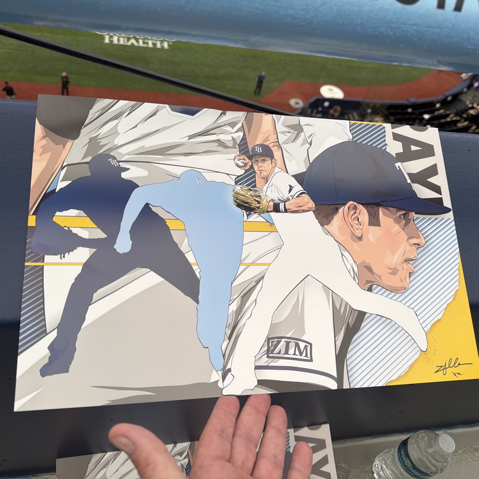 EVAN LONGORIA 11″ x 17″ retirement poster give away Poster TAMPA BAY RAYS