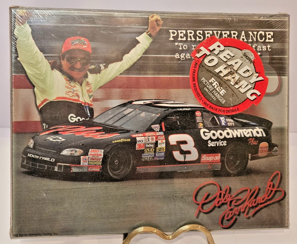 Dale Earnhart #3 PERSEVERANCE Laminated Photo Ready To Hang 8″x10″ NASCAR Sealed