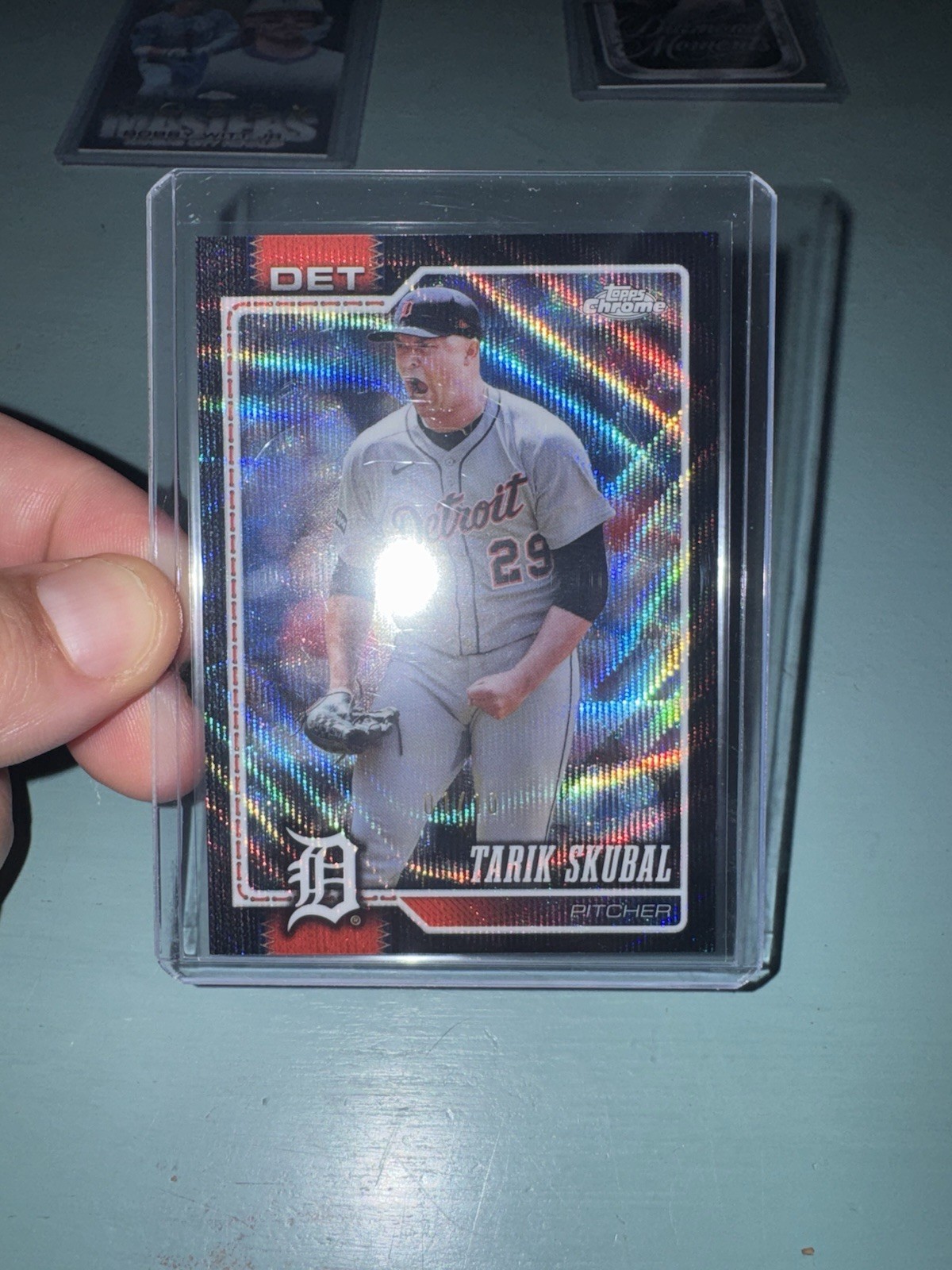 2026 Topps Chrome Tarik Skubal Black Refractor /10 #01/10 Tigers SSP