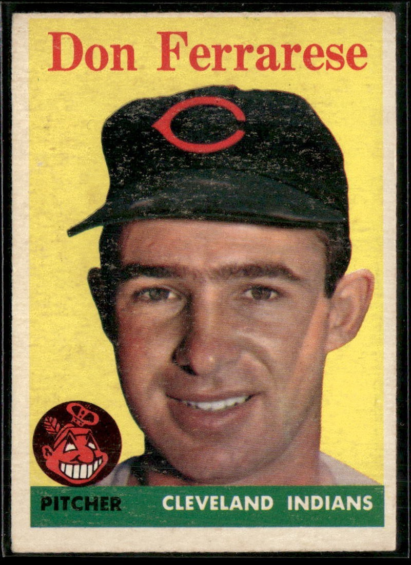 1958 Topps #469 Don Ferrarese Indians