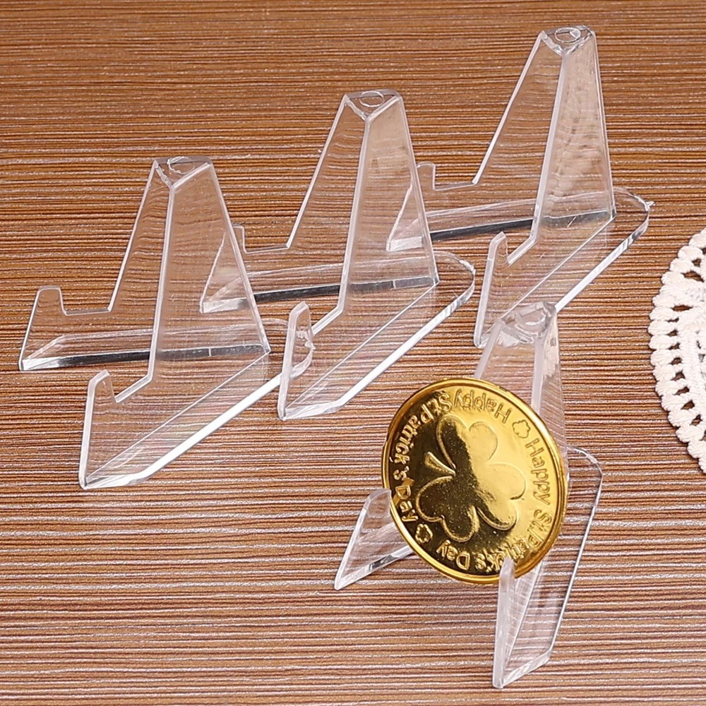 30 Pack Clear Card Stands, Arcylic Card Display for Sports Graded