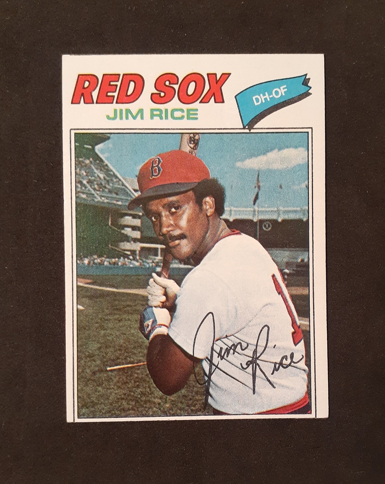 1977 Topps Jim Rice #60, Sharp And Clean, (OC) Miscut Error