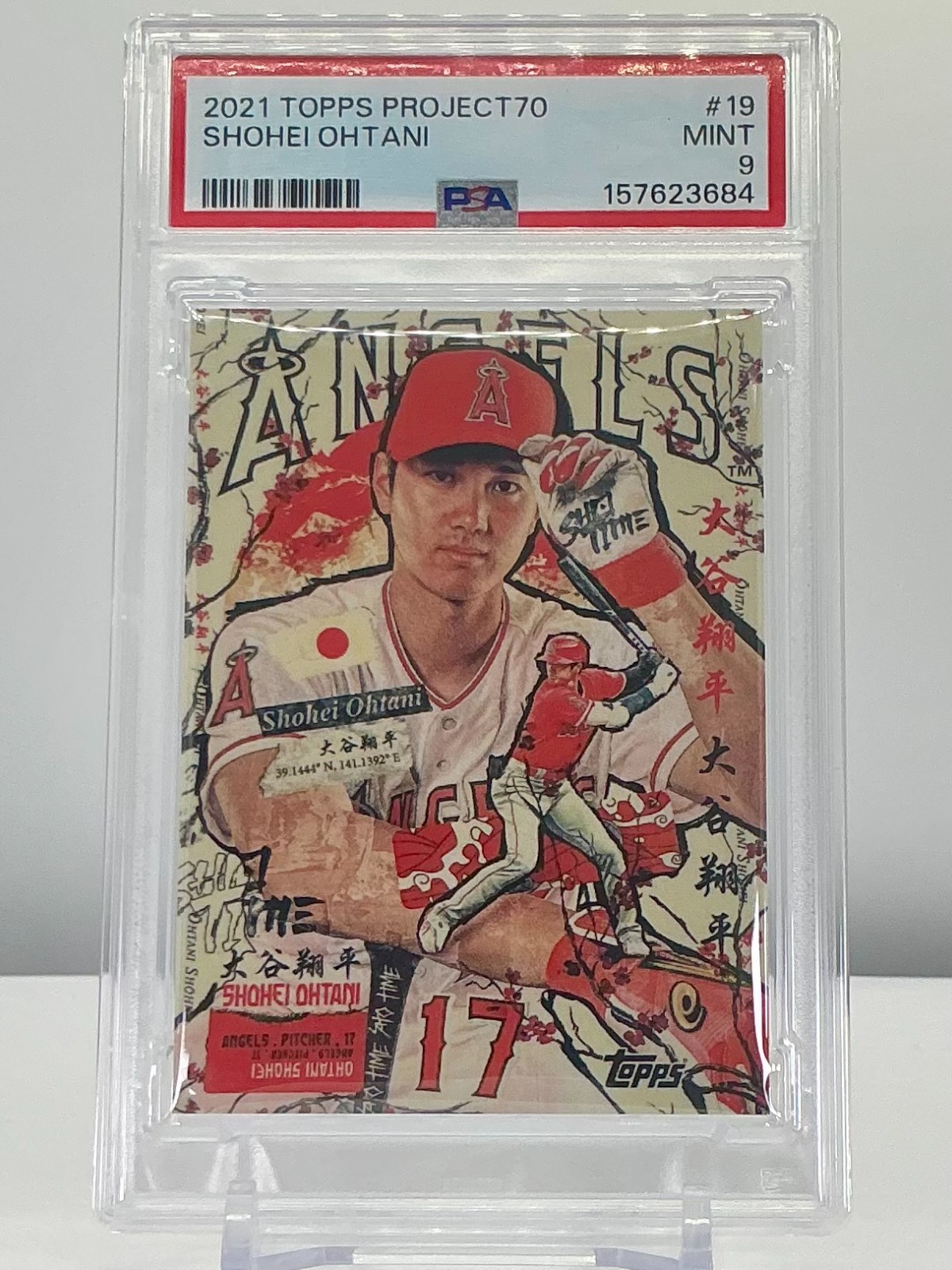 SHOHEI OHTANI 2021TOPPS PROJECT70 KANJI #19 PSA9!MINT!POP12!