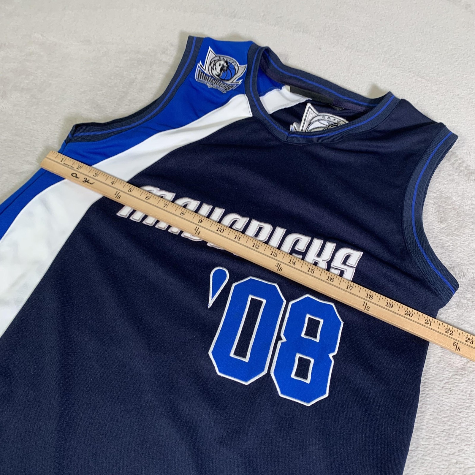 Vintage Dallas Mavericks Jersey Mens Medium (TAG XL) Blue NBA Basketball G-III