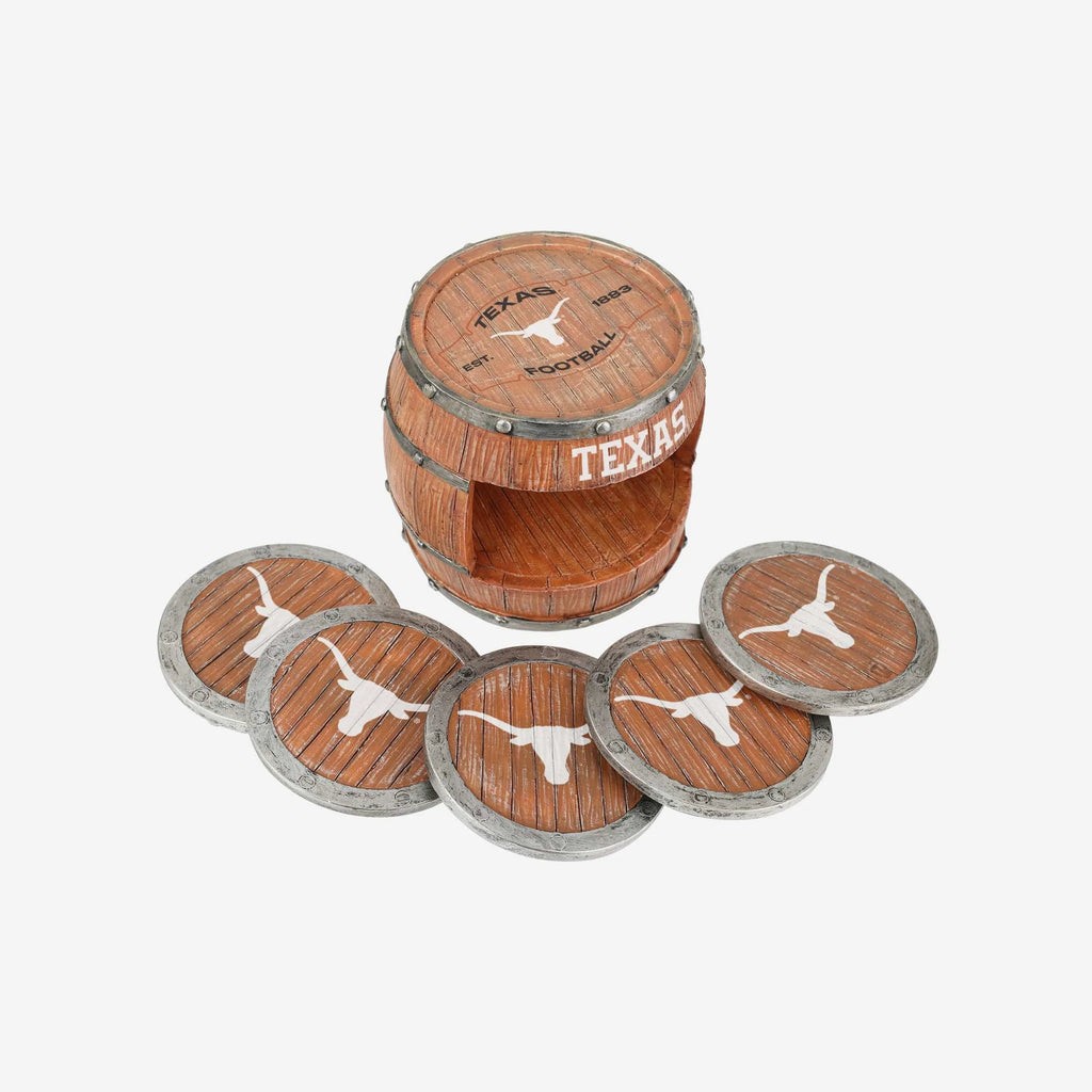 Texas 5 Pack Barrel Coaster Set