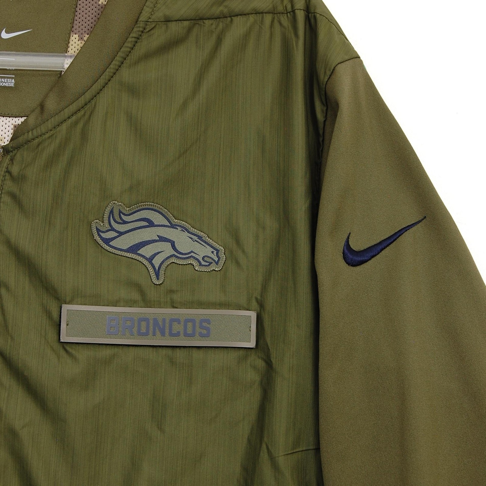 Denver Broncos Jacket Mens XXL Olive Green NFL Football Nike Salute to Service