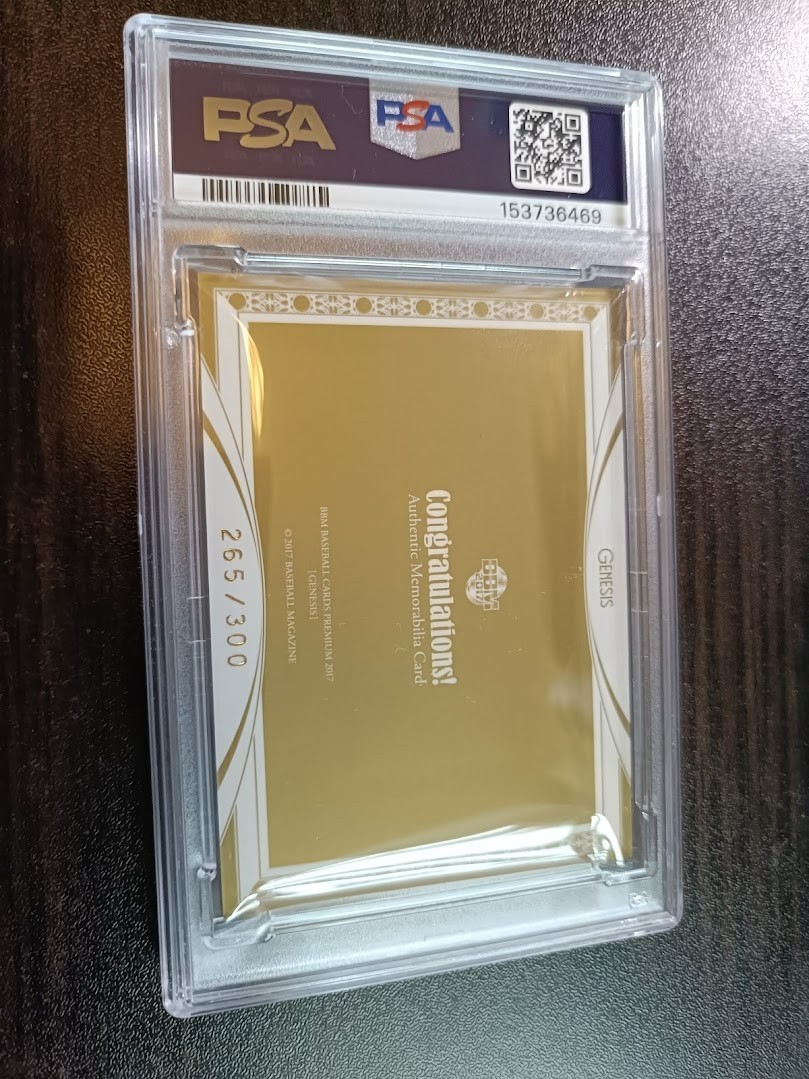 Shohei Ohtani BBM 2017 Genesis Jersey /300 PSA9 MINT
