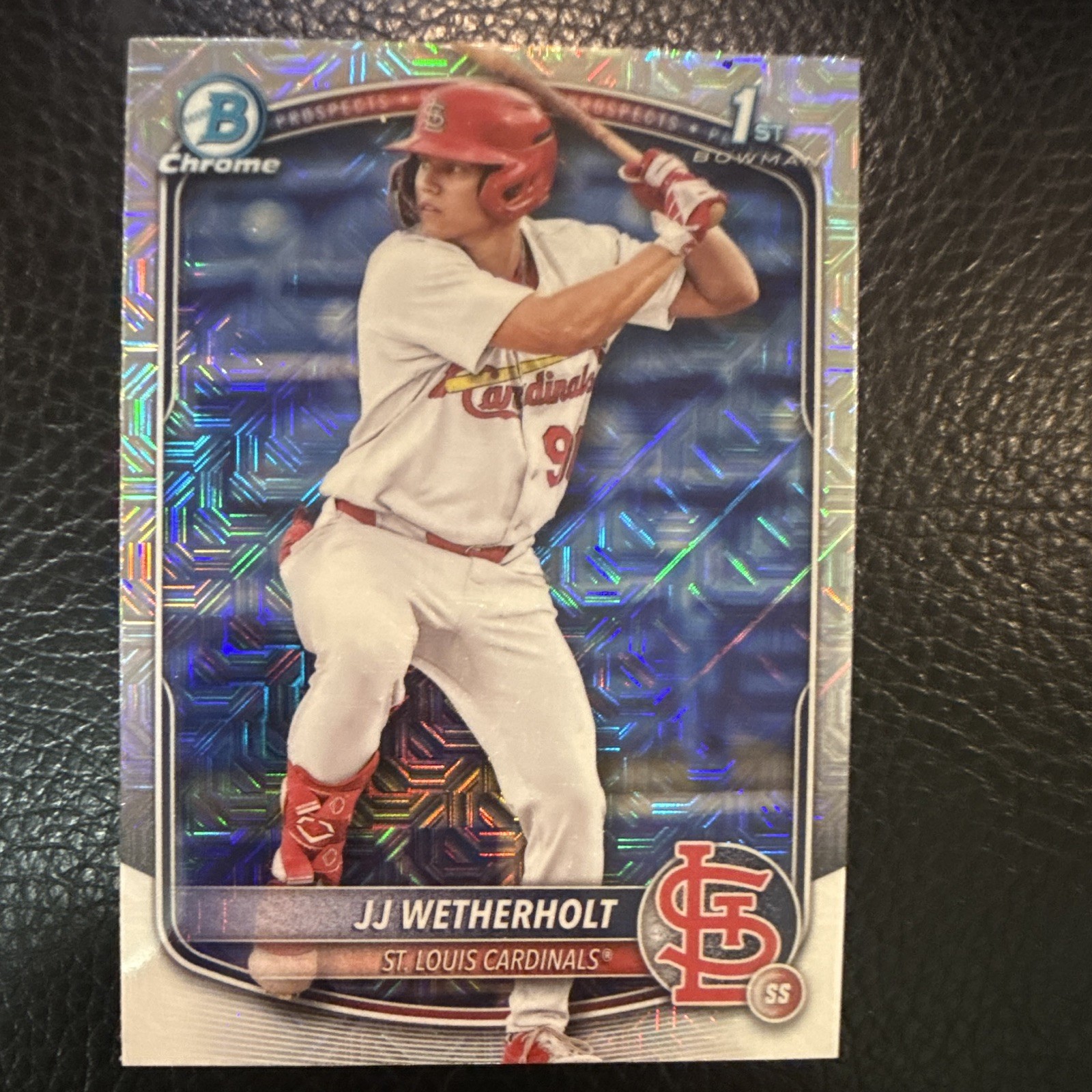 Bowman Chrome mojo Prospects 1st Bowman JJ Wetherholt #BCP-22 Baseball Cardinals