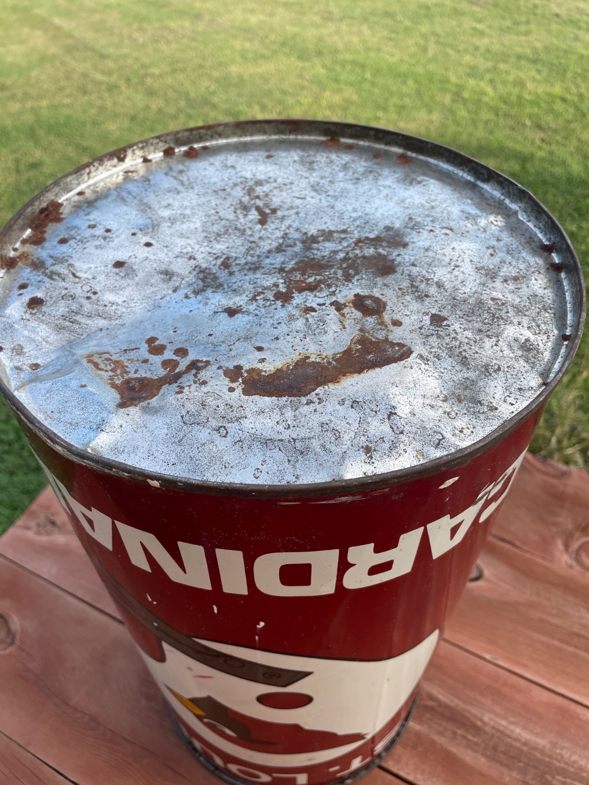 Vintage St. Louis Cardinals Football 19″ x 10″Trash Can P&K Industry