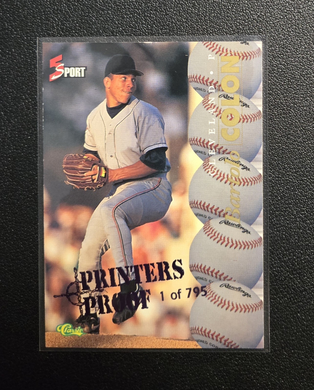 1995 Classic 5 Sport Bartolo Colon Printers Proof RC #116 – /795
