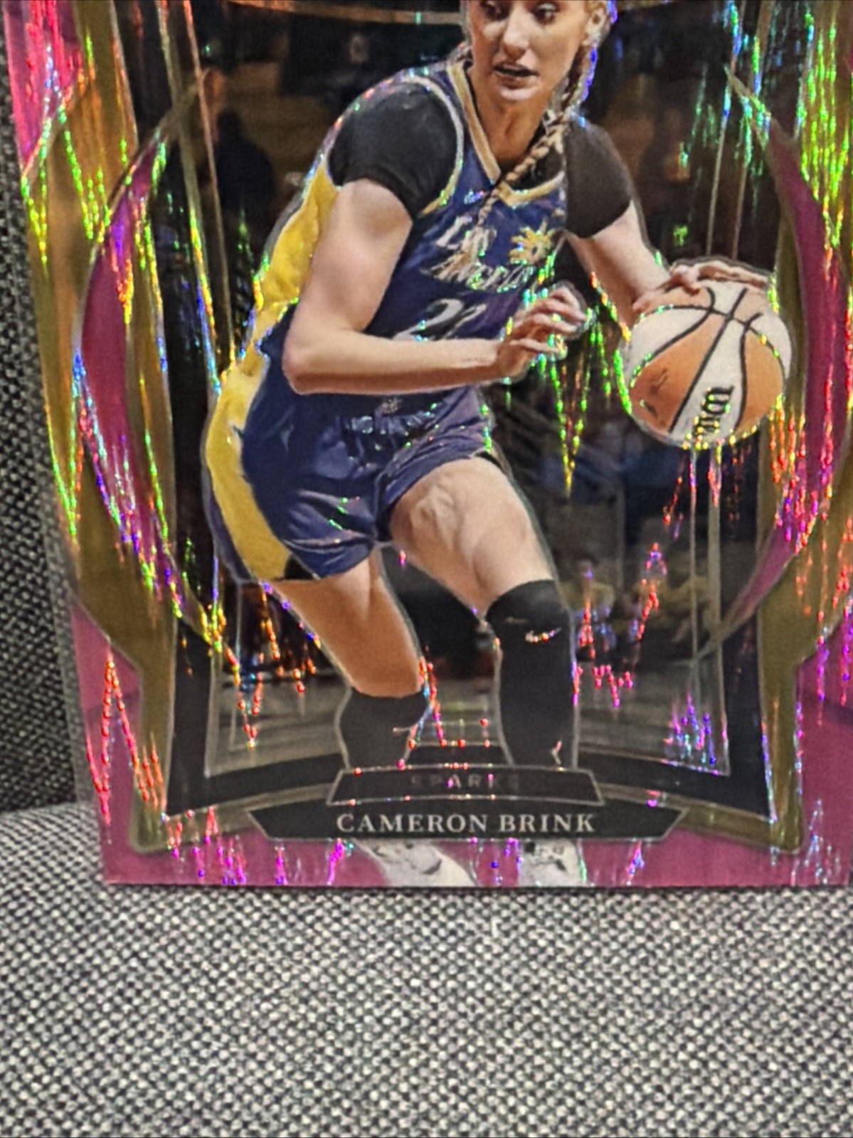 2025 Panini Select WNBA #9 Cameron Brink Concourse Pink Flash SP