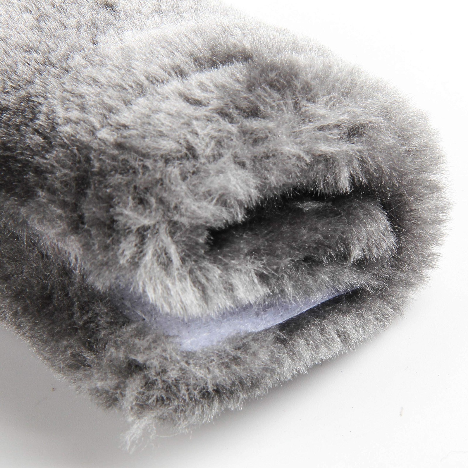 Amooca Soft Faux Fur Universal Fit Seatbelt Cover Car 10.5in 2pack, Dark Gray