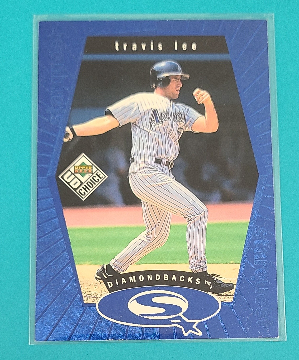 1999 UD Choice StarQuest Blue #SQ16 Travis Lee Arizona BASEBALL Card 8A