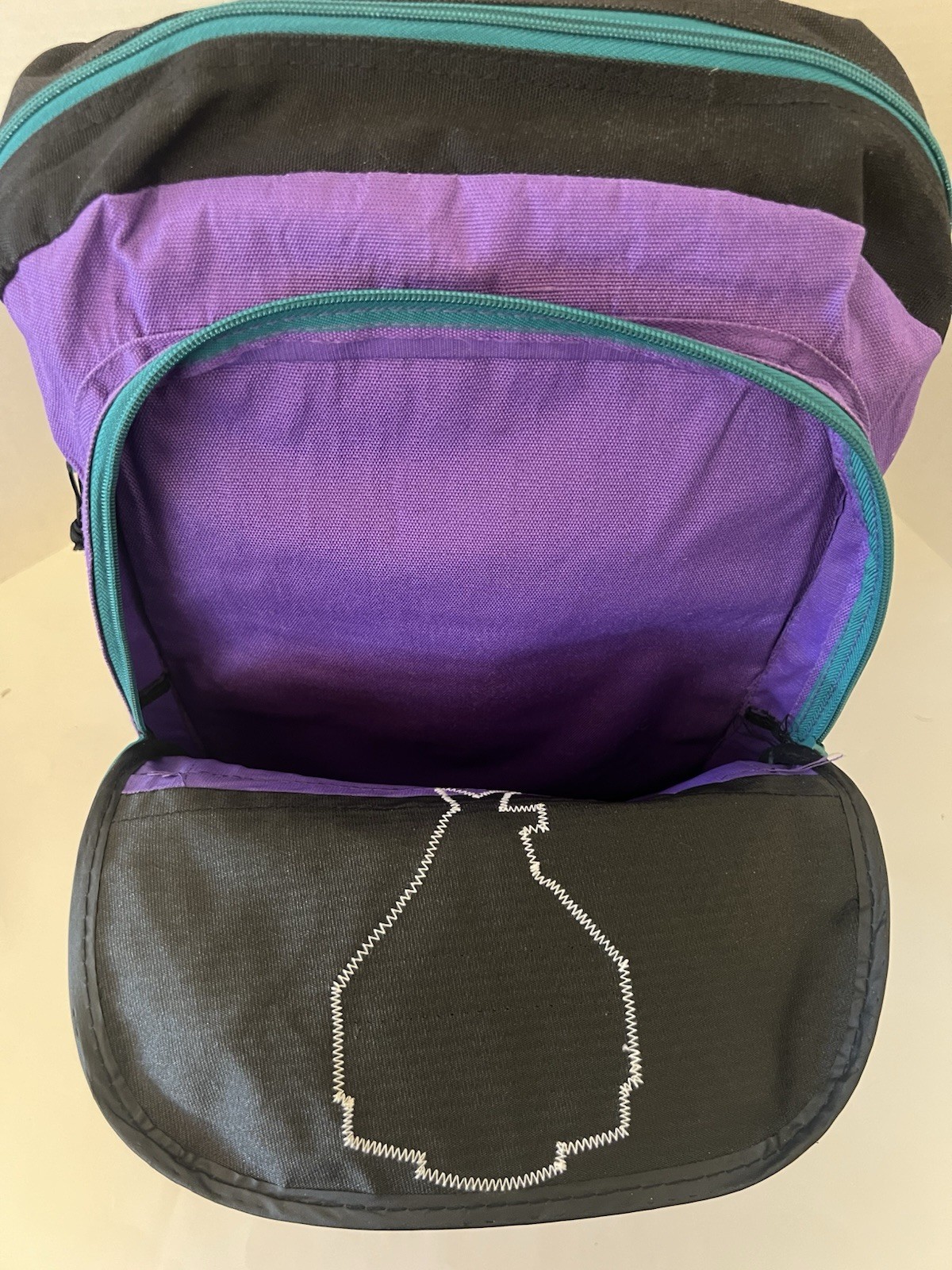 VTG 1998 Arizona Diamondbacks Inaugural Season Canvas Backpack Retro Purple Teal