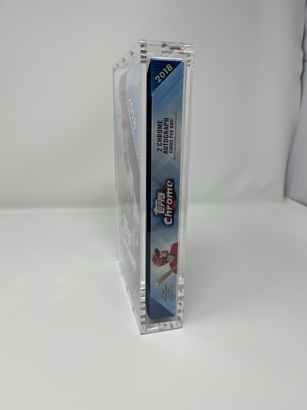 Acrylic Display Case Magnetic Lid FITS 2018 Topps Chrome Baseball Hobby Box