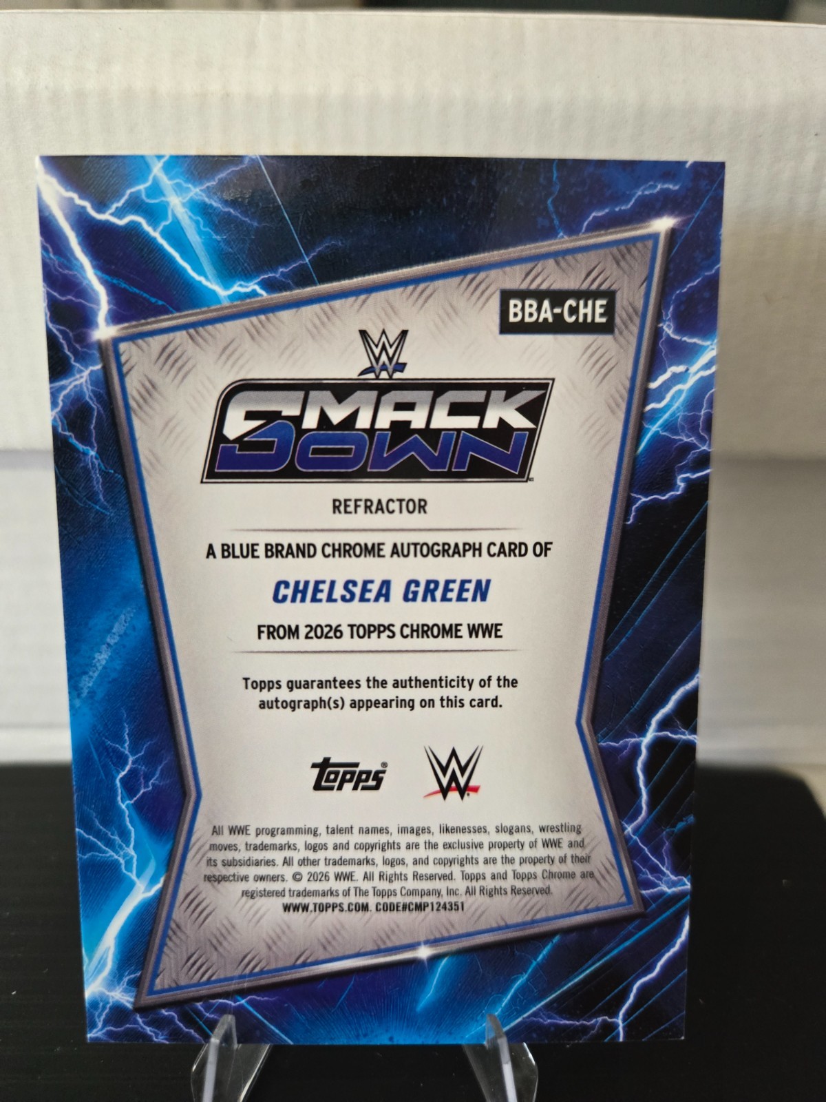 WWE 2026 Topps Chrome Chelsea Green Refractor Auto On Card Autograph