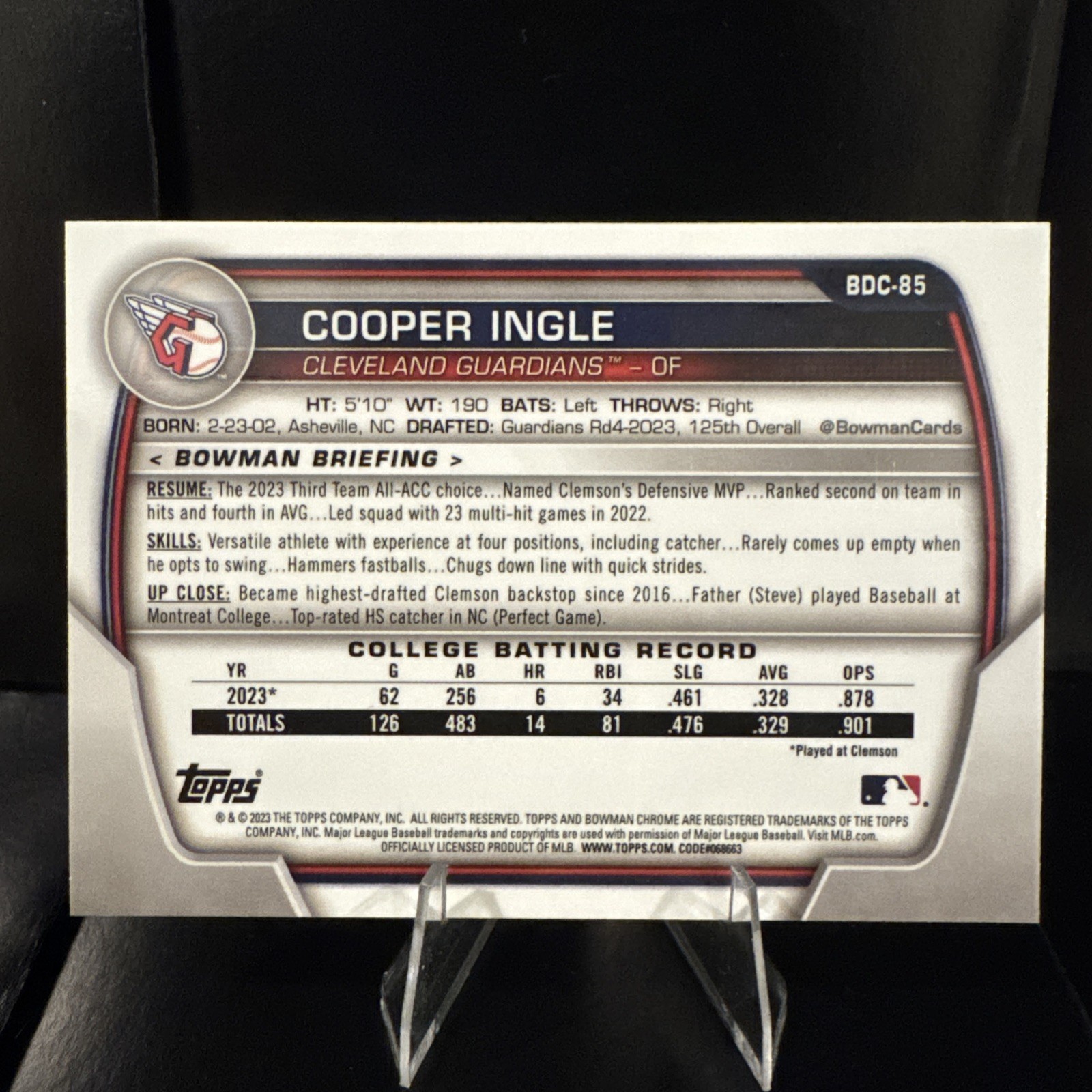 2023 Bowman Chrome Cooper Ingle 1st Bowman Yellow Lunar Refractor 14/75 🔥
