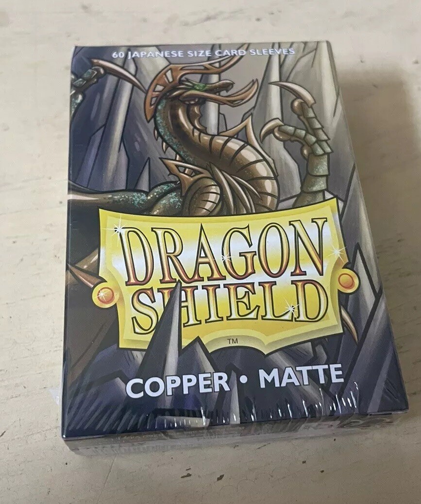 Dragon Shield: 60ct Japanese Sized Matte Copper Sleeves