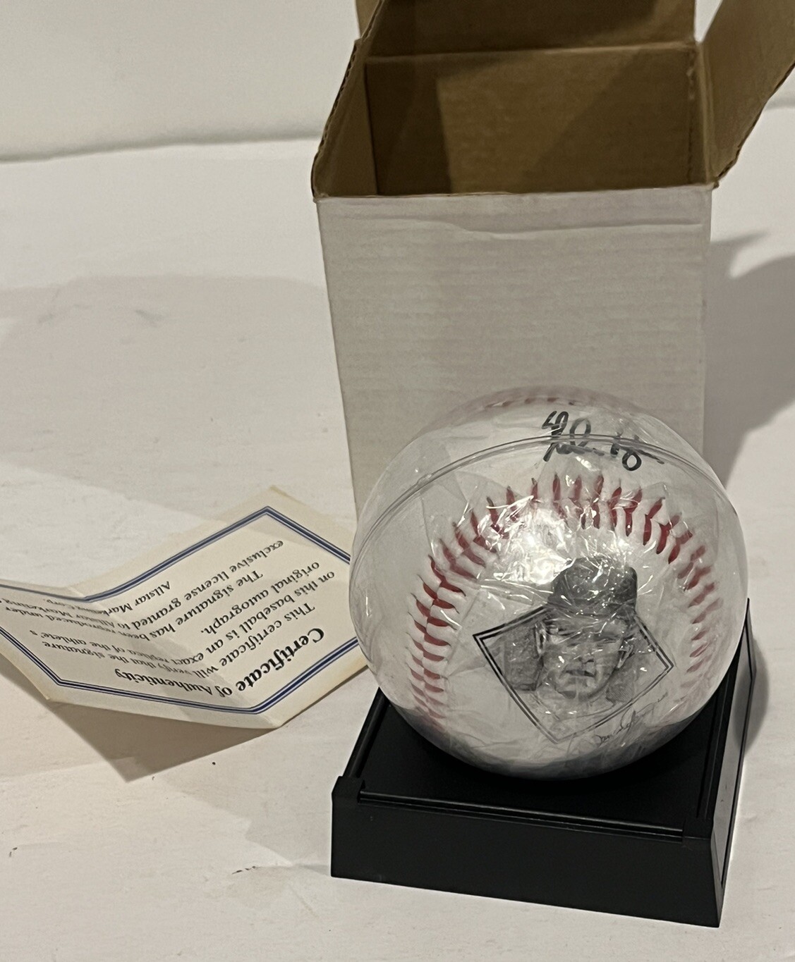 Nolan Ryan Facsimile Autographed Portrait Ball All Star Marketing Vintage New