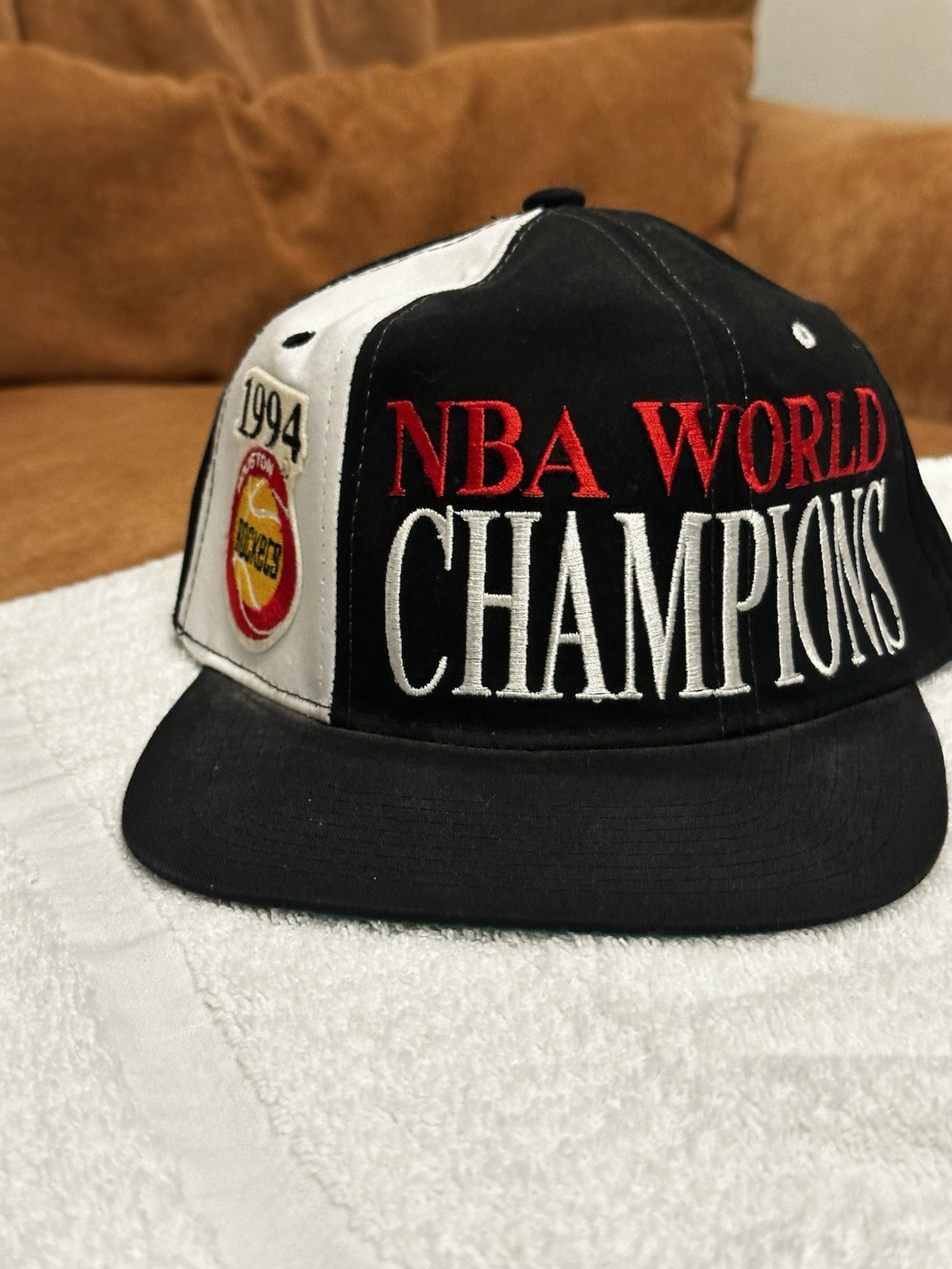 Autographed Hakeem Olajuwon Houston Rockets Hat + Three Bonus Hats (see below)