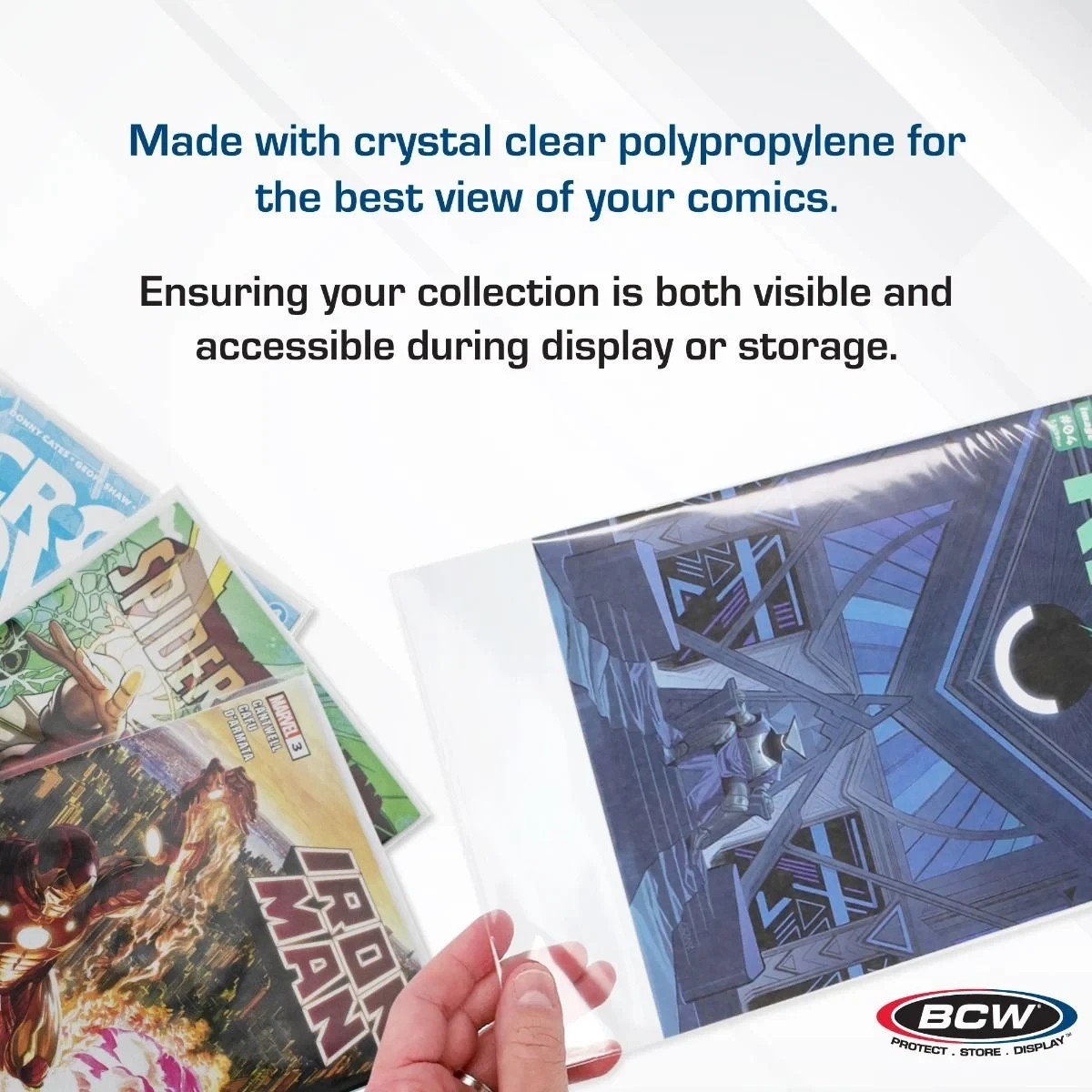 BCW Resealable Comic Book Bags (Modern/Current) and Boards (100 pack) Acid Free