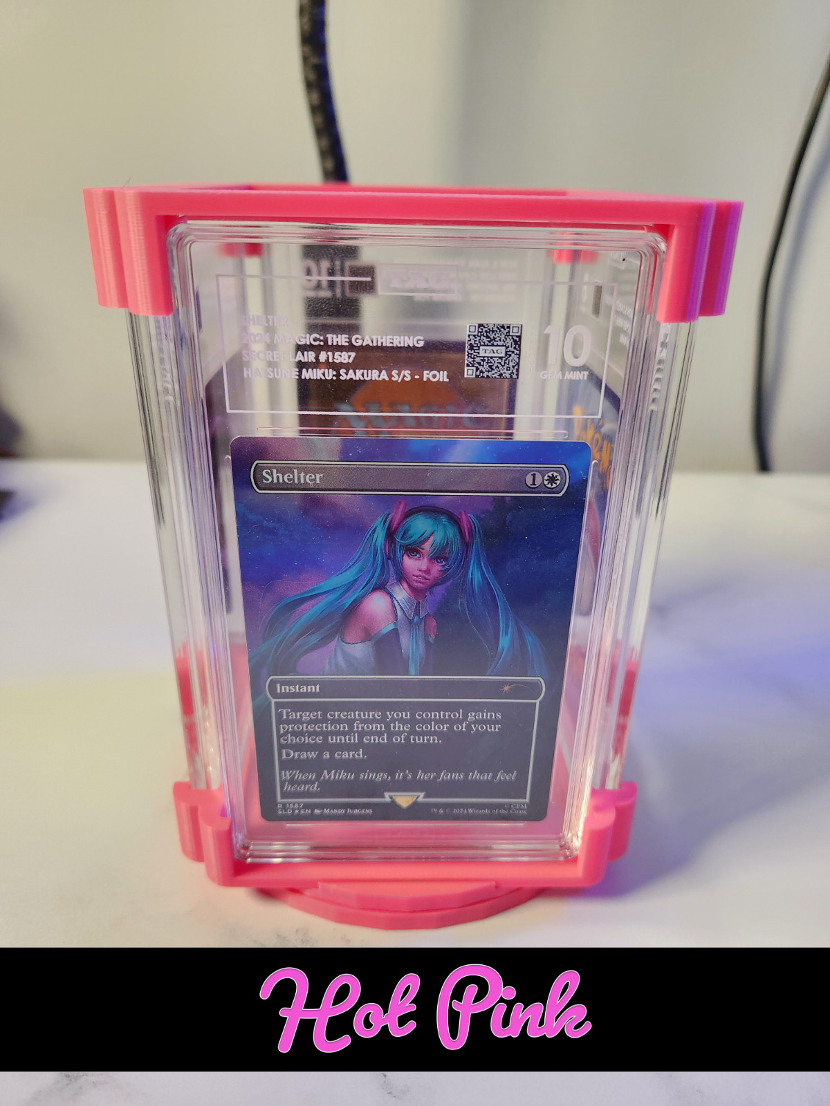 Graded Card Stand – Compatible with TAG – Turnable 360 Card Display – SlabTower