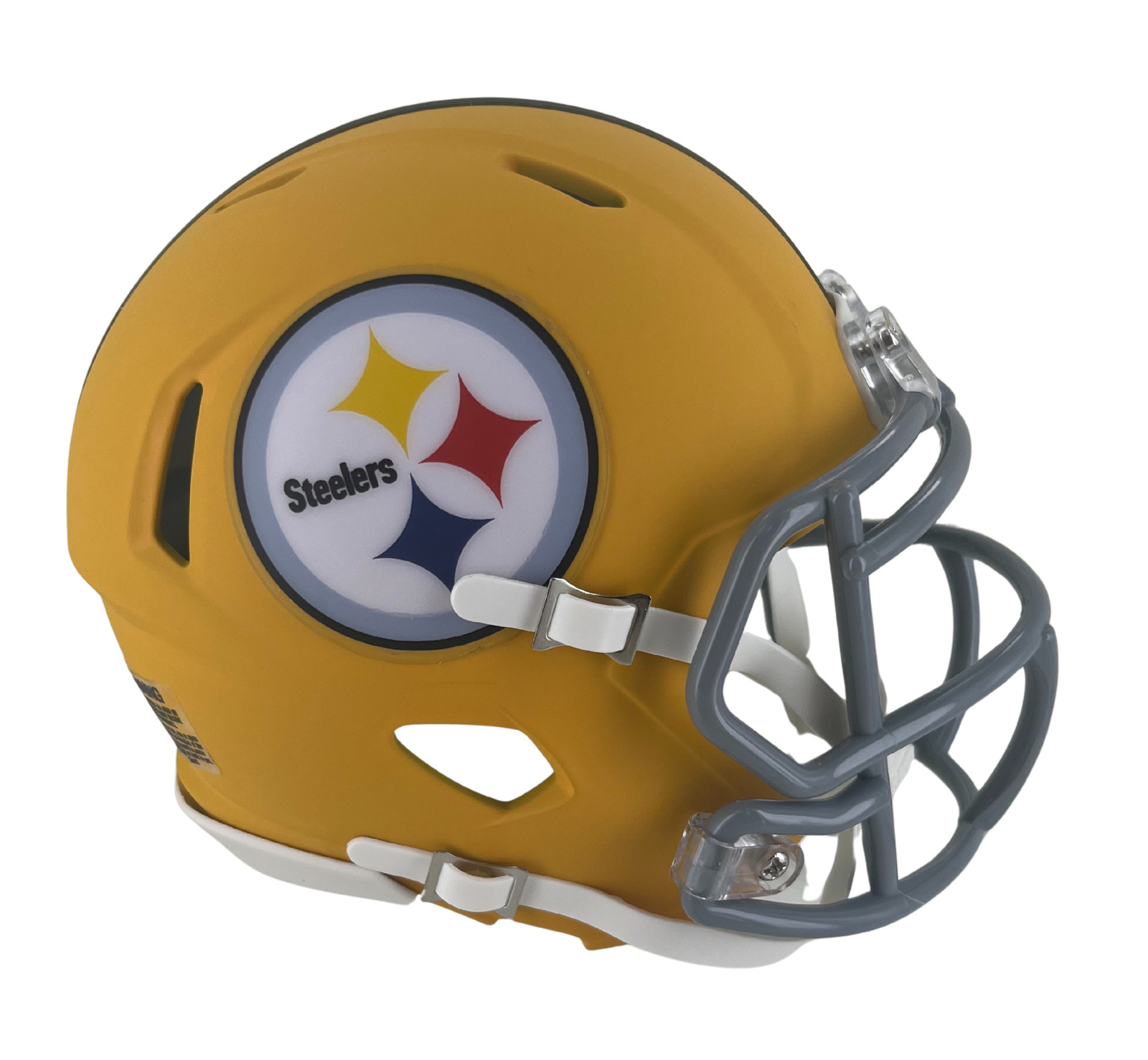 Pittsburgh Steelers New Matte Gold 2025 On-Field Speed Mini Football Helmet