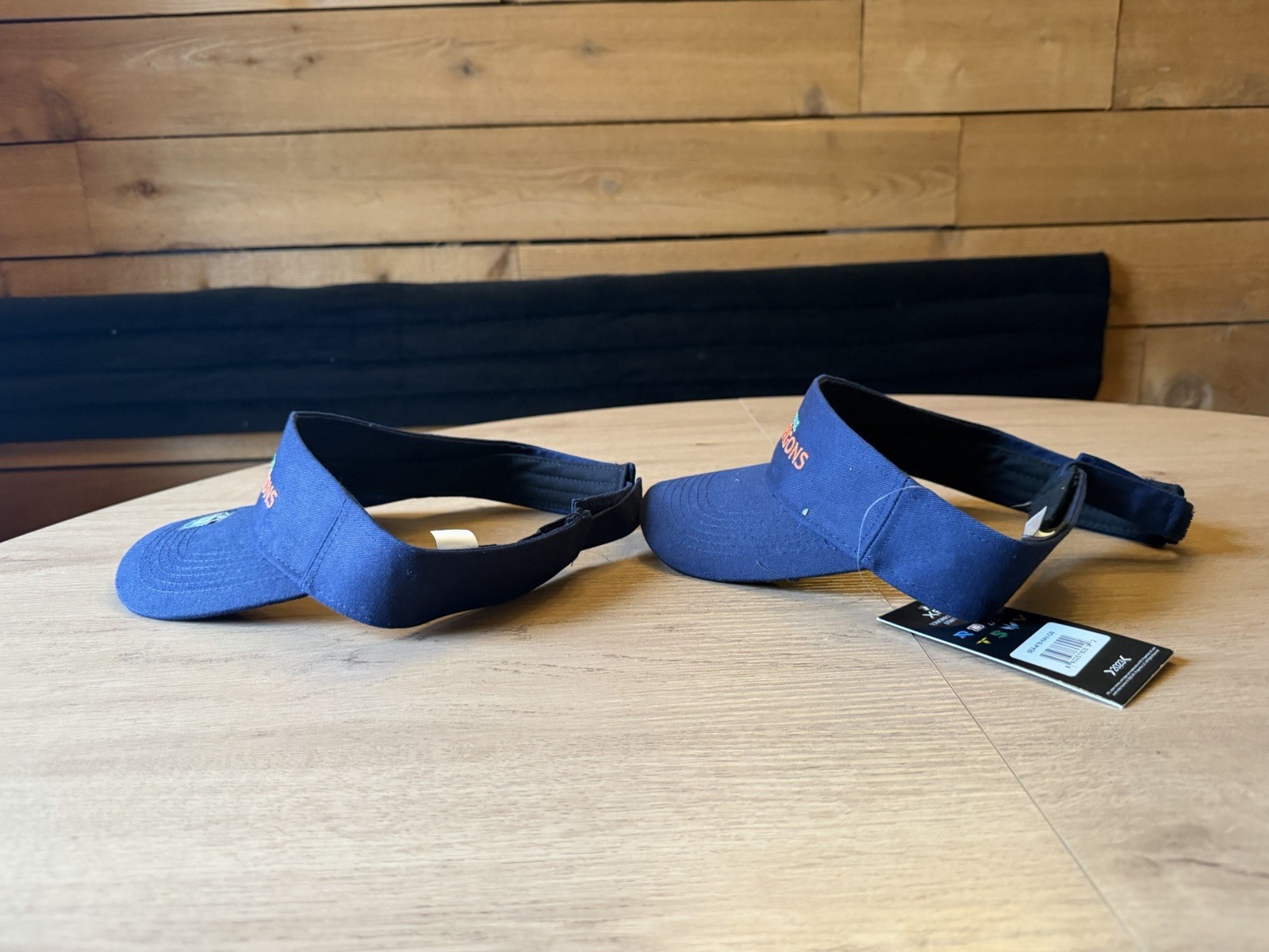 XFL Seattle Sea Dragons Football Visor Lot of 2 Adjustable Blue NWT