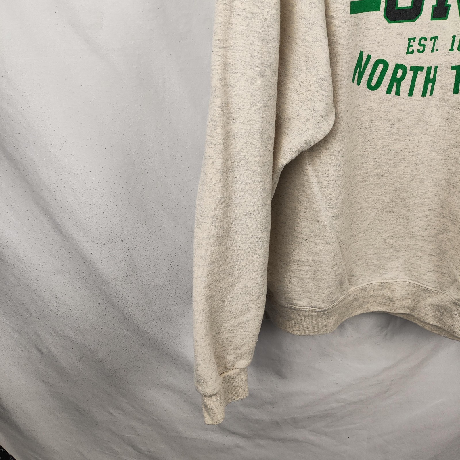 North Texas Mean Green Sweatshirt Mens 2XL Beige NCAA Football Pullover Champion