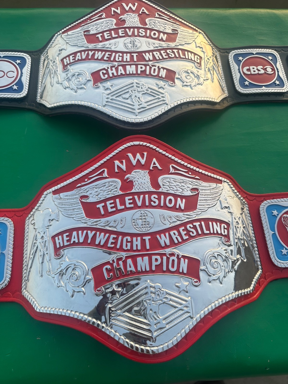 NWA television Heavyweight championship belt Couple