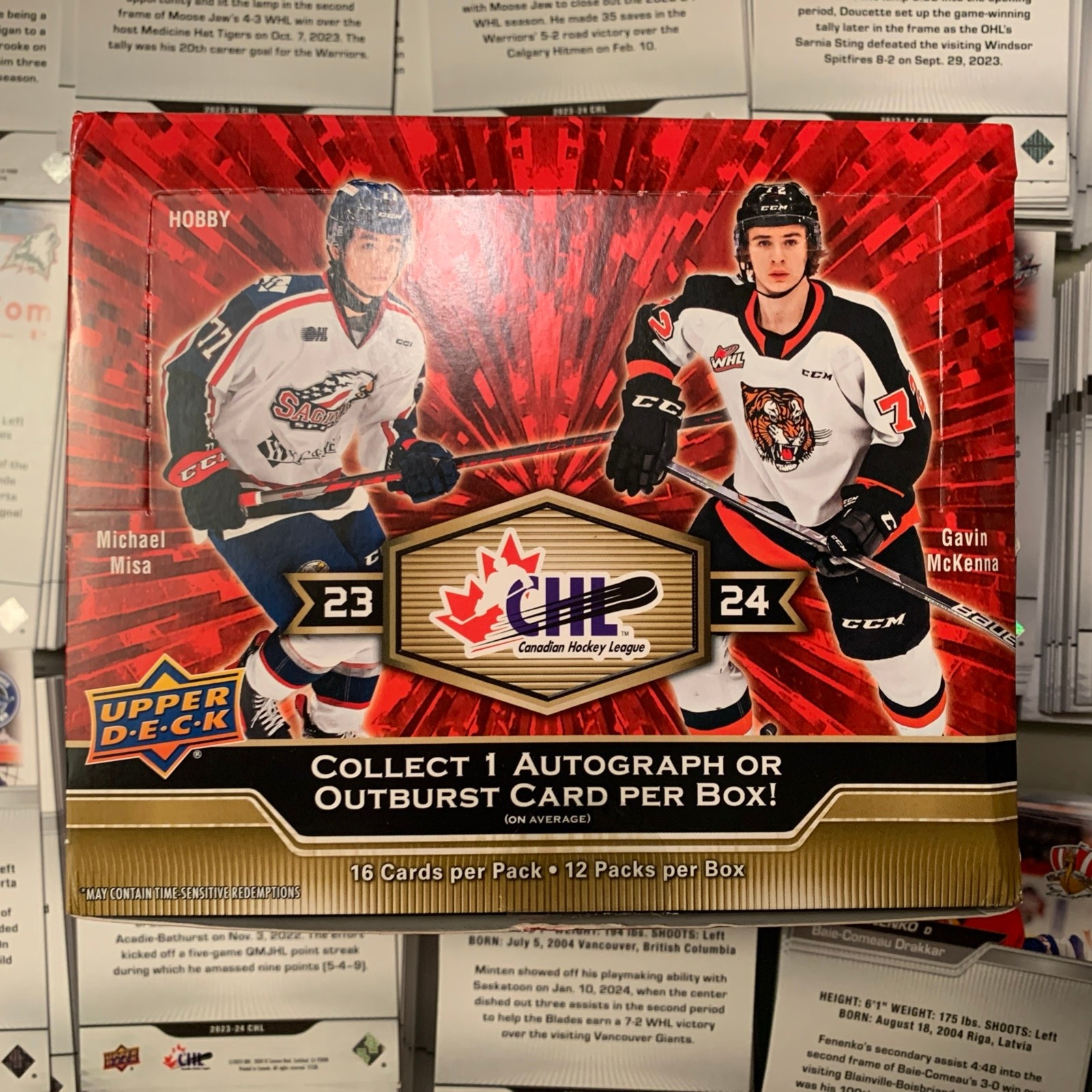 2023-24 Upper Deck CHL Hockey Card #s 1-100 – You Choose