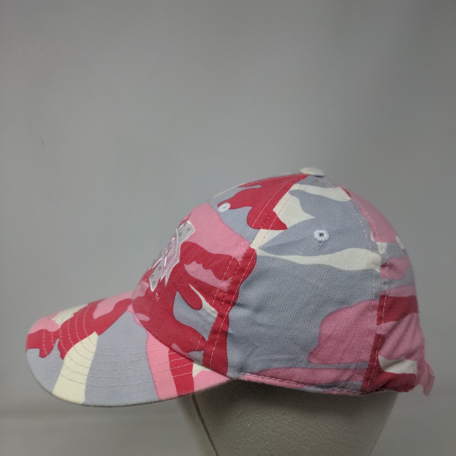 Mississippi State Slideback Pink Camo Hat OSFA Embroidered Logo NCAA