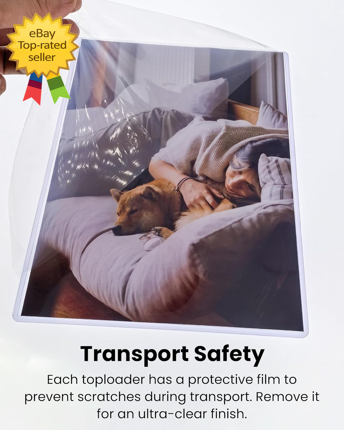 8.5 x 11 Clear Toploaders Rigid PVC Document Protectors Photo Sleeves 10 Pack Se