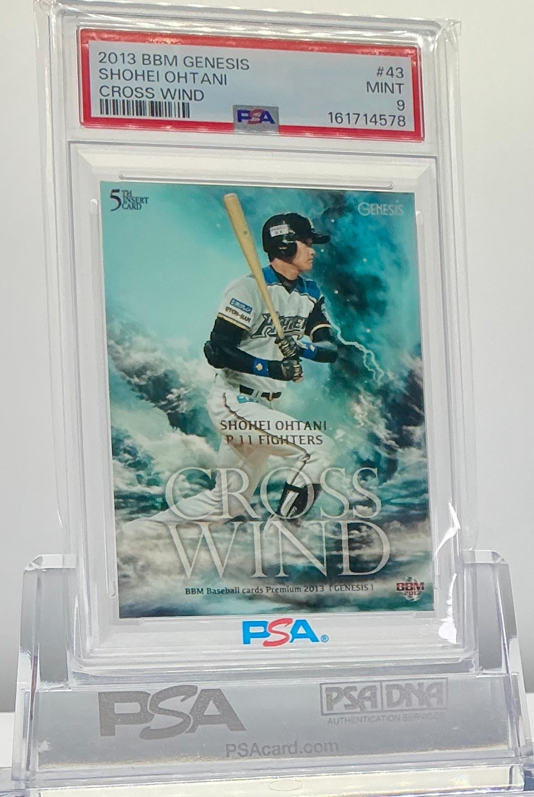 SHOHEI OHTANI 2013BBM GENESIS CROSS WIND(/50)#43 PSA9!MINT!ROOKIE CARD!POP4!