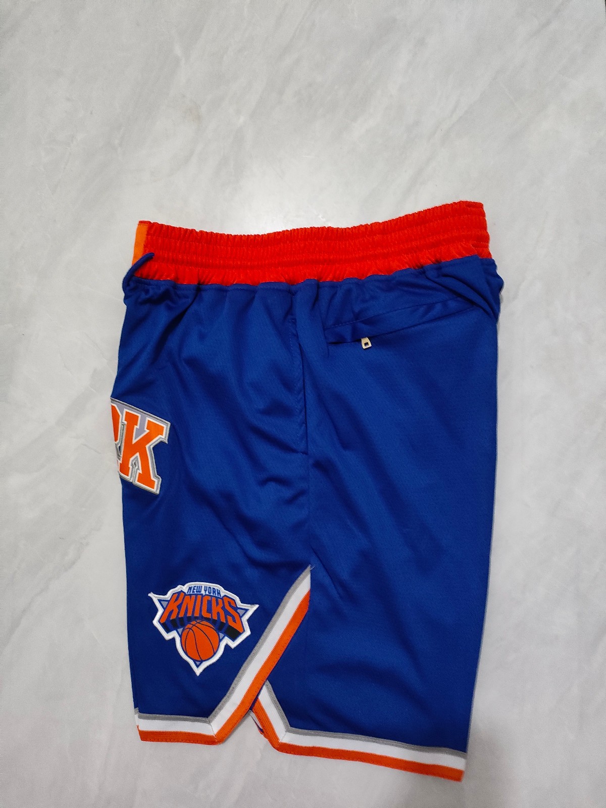 New York Knicks Men Blue Pockets stitched Shorts Size US