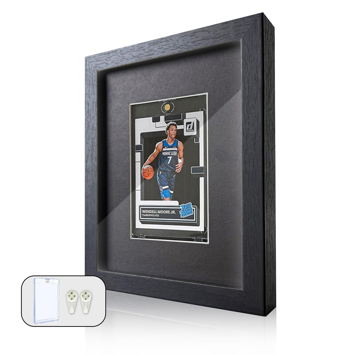 Tempered Glass Sports Card Display Frame – Wall Mount/Tabletop Case for Baseball