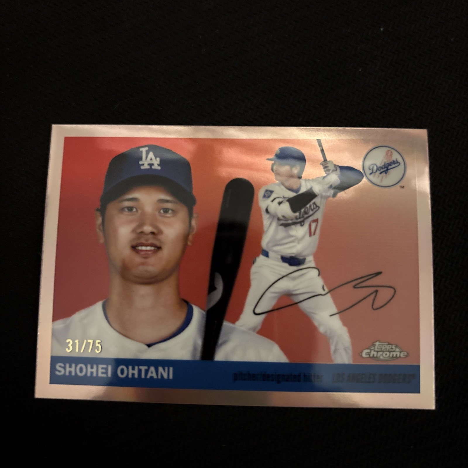 2025 Topps Chrome Platinum Anniversary Shohei Ohtani Rose Gold Refractor /75