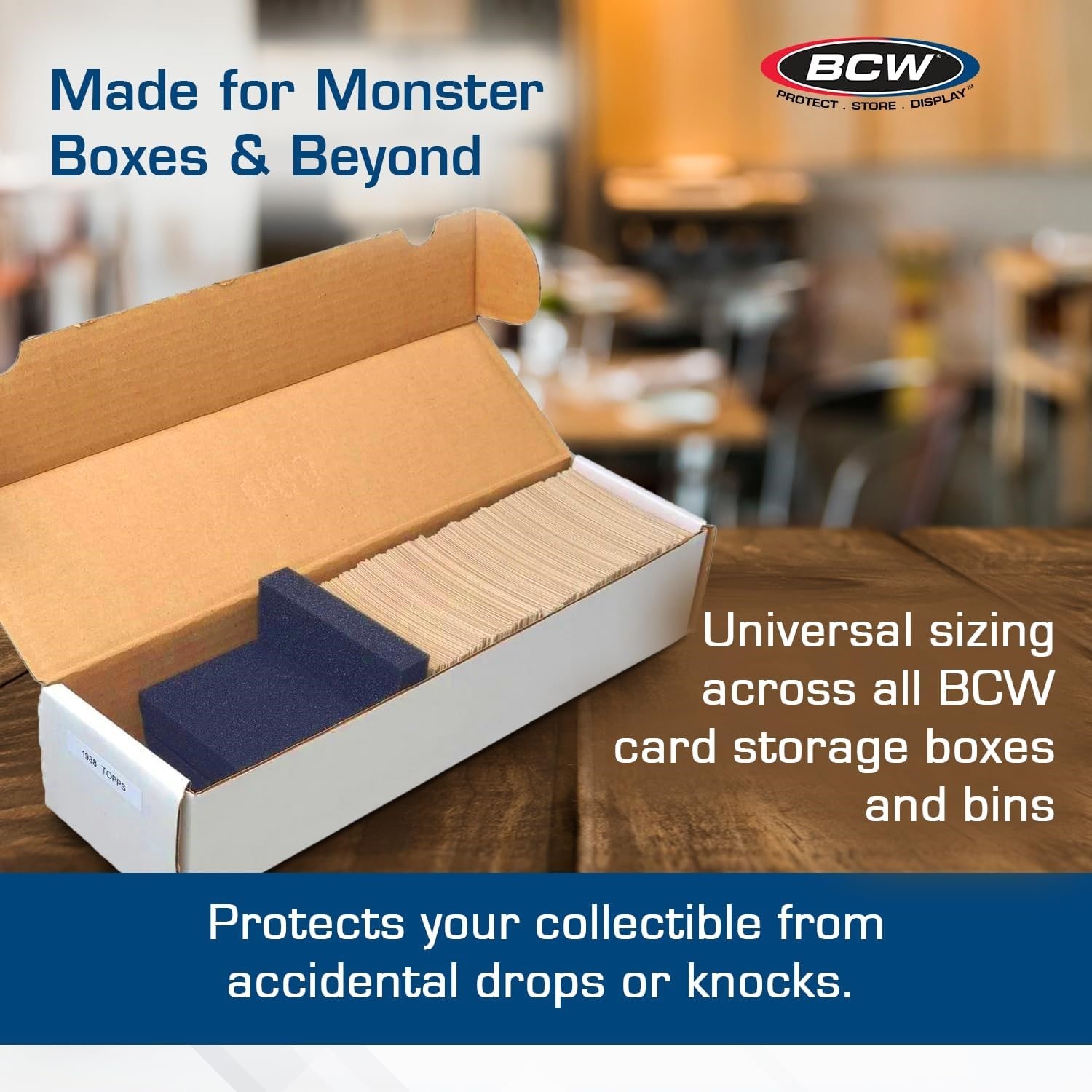 Pack of 20 Card Stoppers BCW Monster Pads Jam Pad Foam Inserts for Card Shoe Box