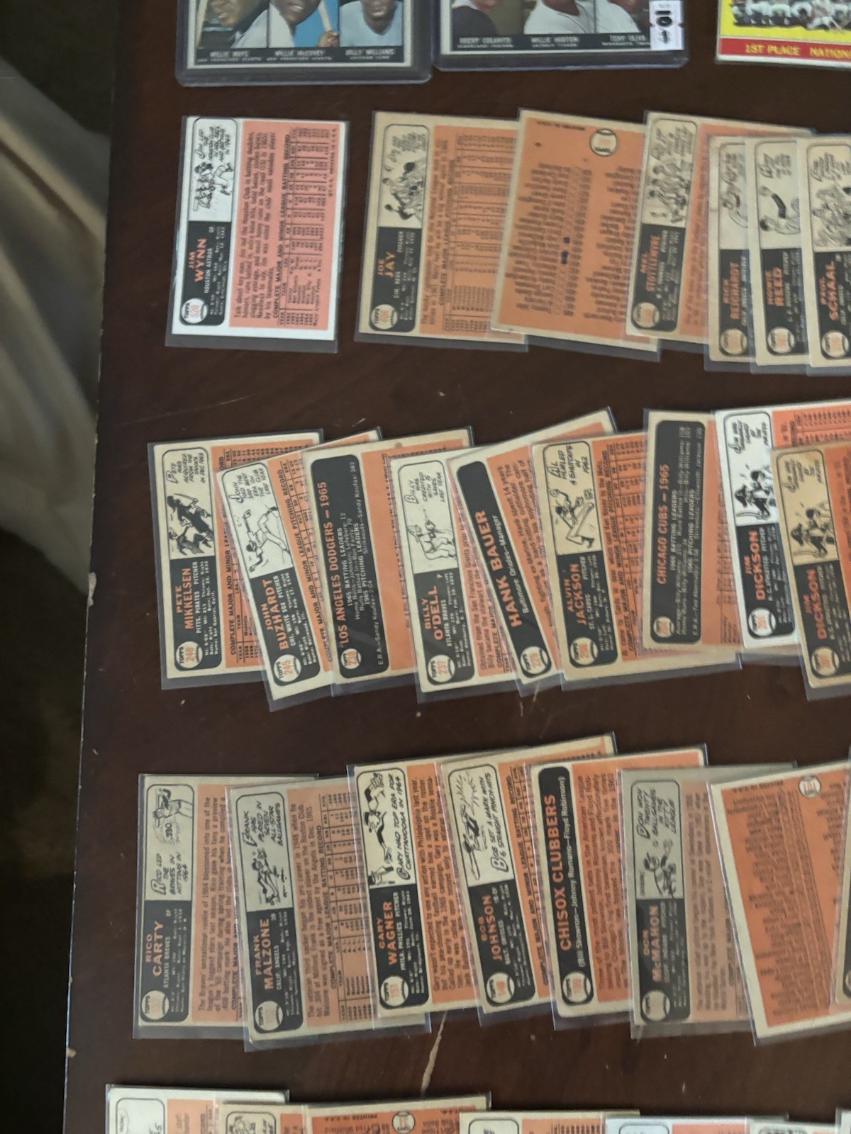 1966 Topps baseball 78 cards Willie Mays team cards mid to high card # to 520