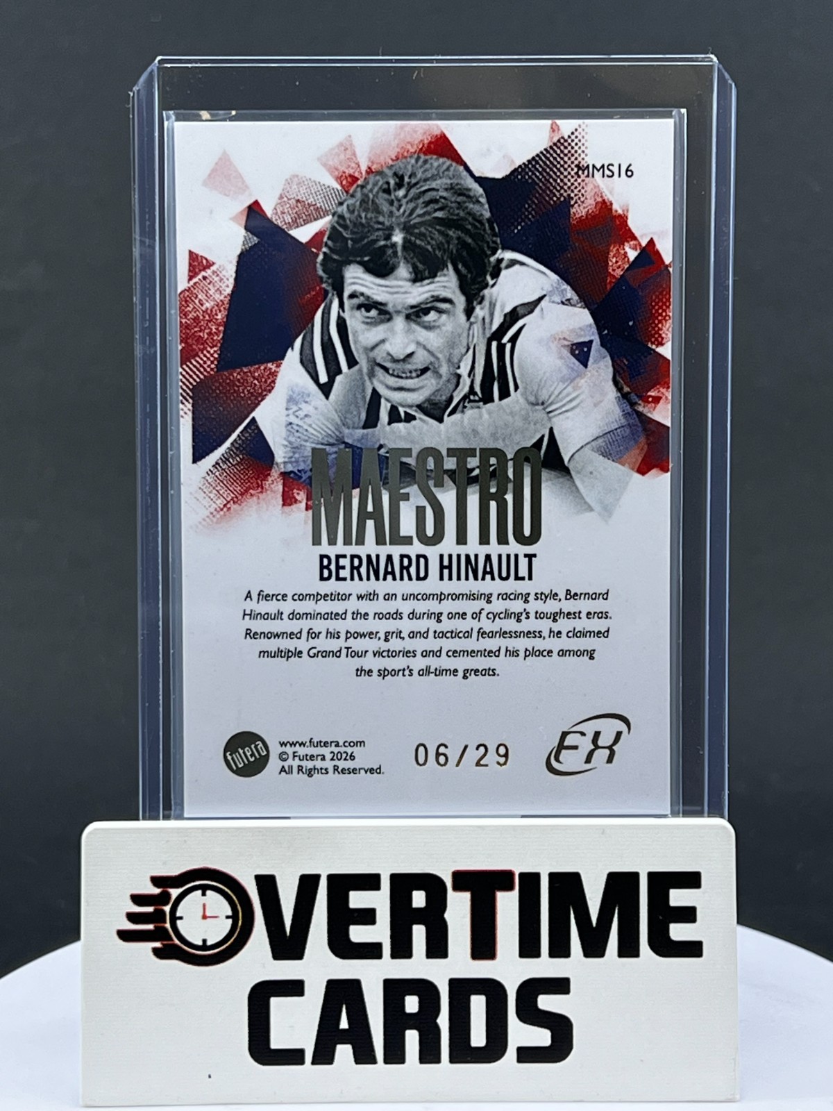 2026 Futera FX MULTI-SPORT F1 Maestro #MMS16 Bernard Hinault /29 CYCLING