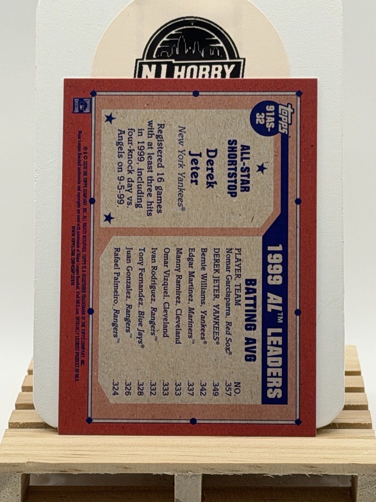 2026 Topps Series 2 Derek Jeter #91AS-32 All Star – Yankees